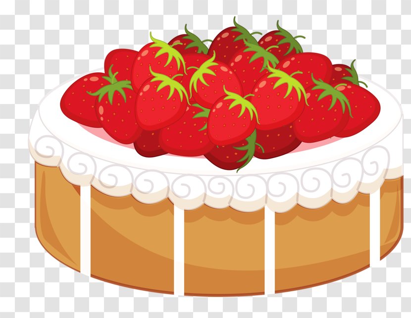 Strawberry Cream Cake Frosting & Icing Chocolate Birthday Shortcake Transparent PNG