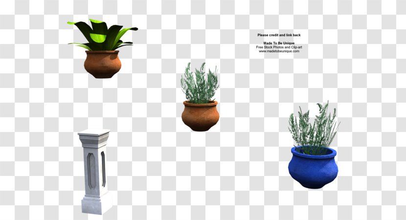 DeviantArt 3D Modeling - Column - Plant In Pot Transparent PNG