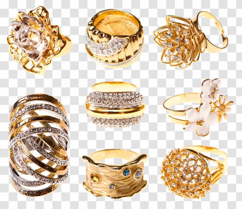 Wedding Ring Gold Jewellery - Costume Jewelry Transparent PNG
