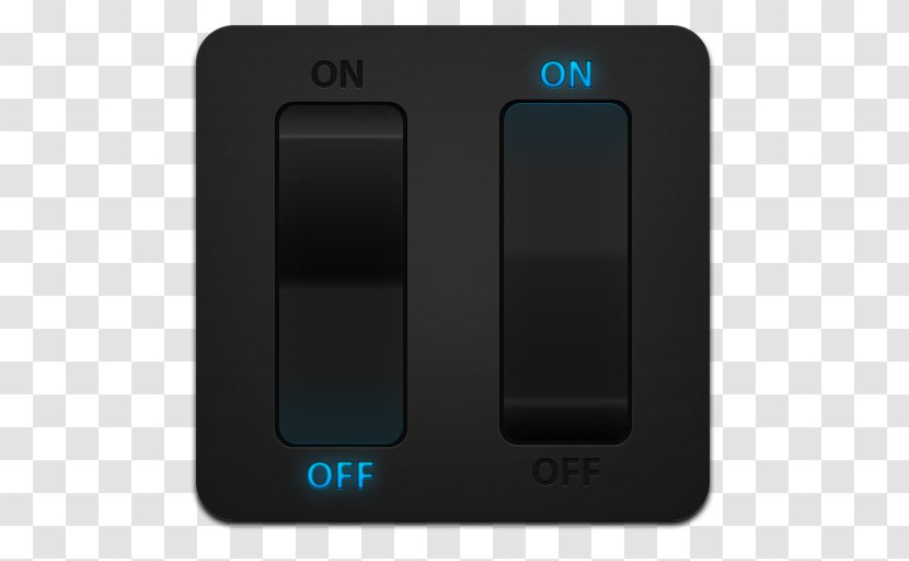 Download Electronic Component - Electronics - Black Light Switch Icon Transparent PNG
