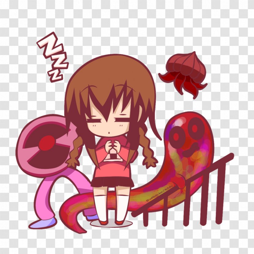 Yume Nikki Ib Mad Father RPG Maker 2003 Game - Watercolor - Heart Transparent PNG