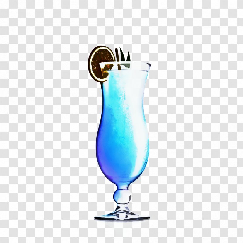 Water Cartoon - Blue Hawaii - Hurricane Cocktail Garnish Transparent PNG