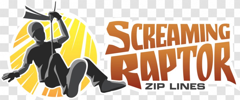Zip-line Canopy Tour Adventure Park Logo Screaming Raptor Zip Lines - Art - Fictional Character Transparent PNG
