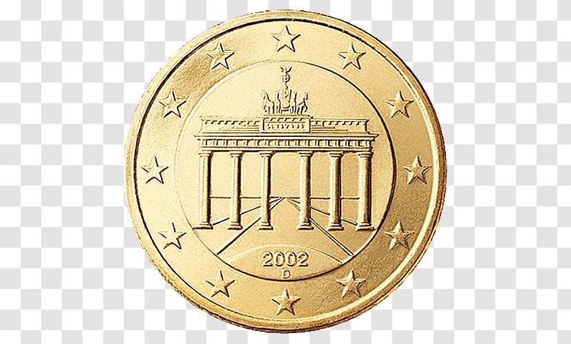 50 Cent Euro Coin 10 Coins - Business Strike Transparent PNG