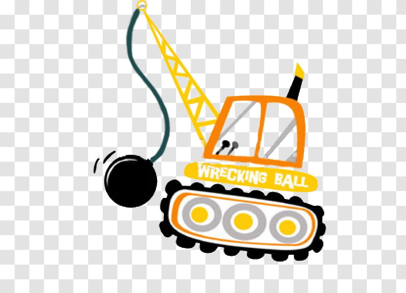 Wrecking Ball Excavator Clip Art Logo Product - Bagger Graphic Transparent PNG