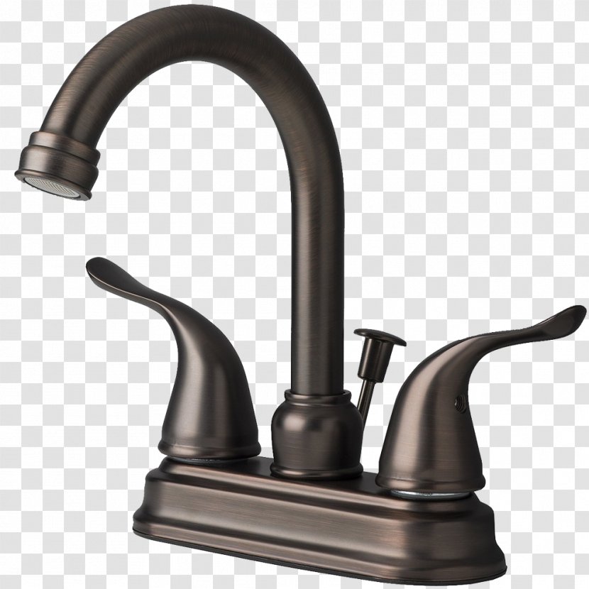 Tap Plumbing Fixtures Sink Brushed Metal - Bathtub Spout - Faucet Transparent PNG