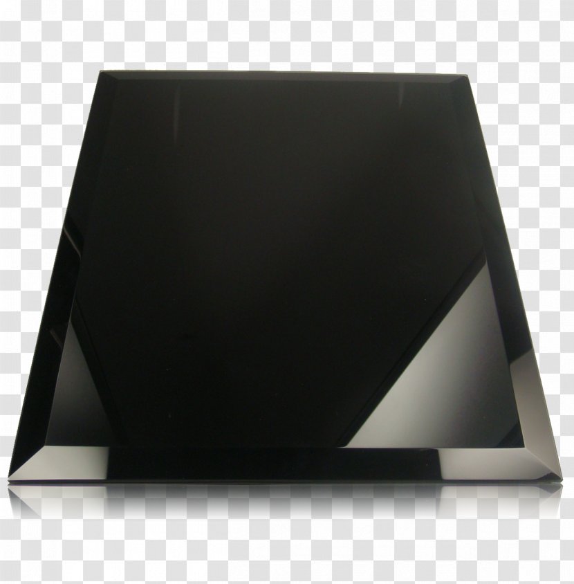 Beveled Glass Commemorative Plaque Mirror Material - Black Transparent PNG