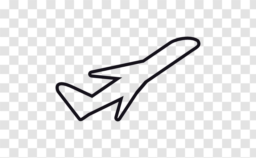Airplane Takeoff - Black Transparent PNG