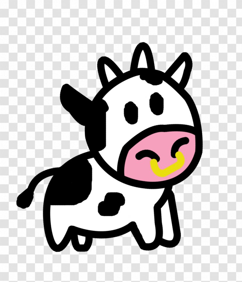 Cattle Drawing Cartoon Clip Art - Fictional Character - Cute Cows Transparent PNG