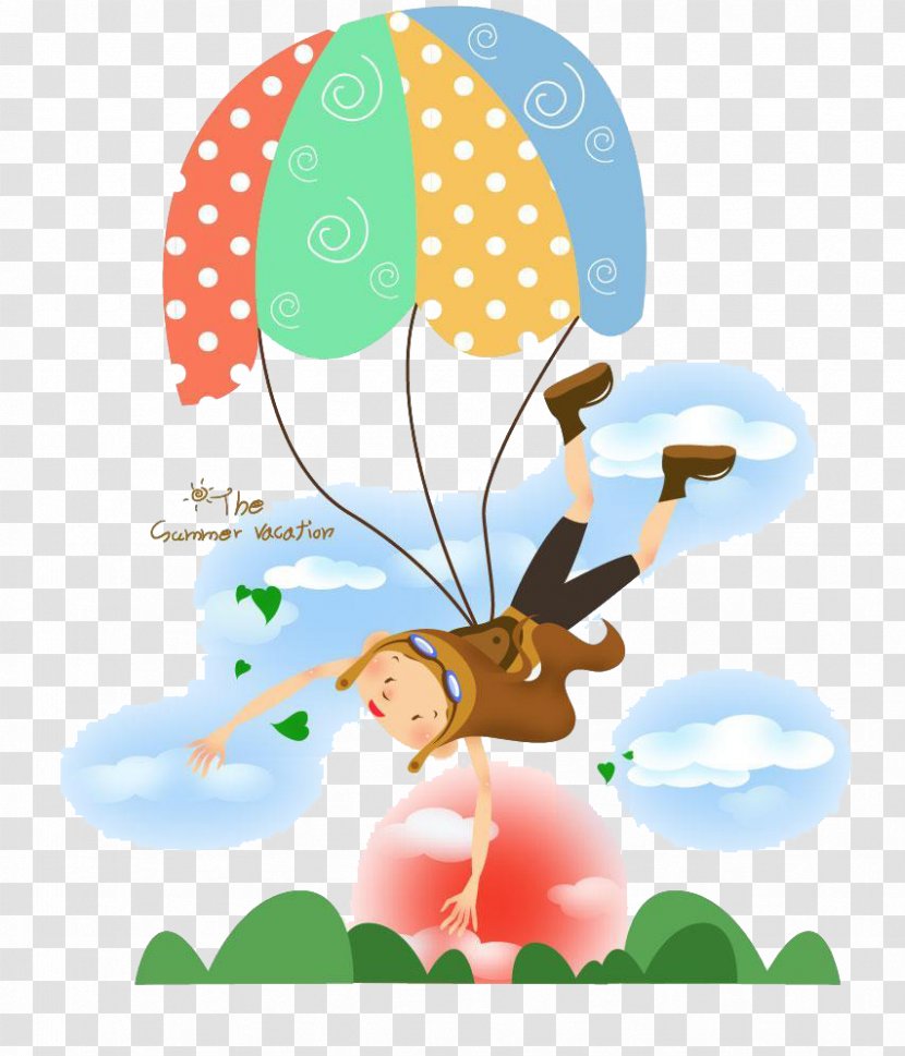 Parachute Cartoon Clip Art - Turtle - Picture Transparent PNG