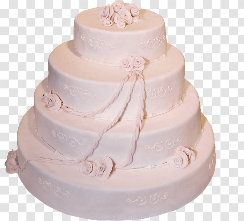 Wedding Cake Torte Buttercream Clip Art - Sugar Paste Transparent PNG