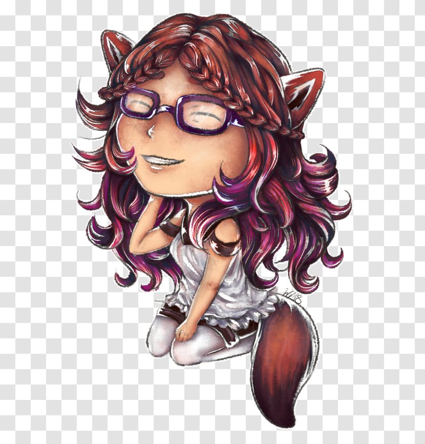 Glasses Legendary Creature Long Hair Supernatural - Watercolor Transparent PNG