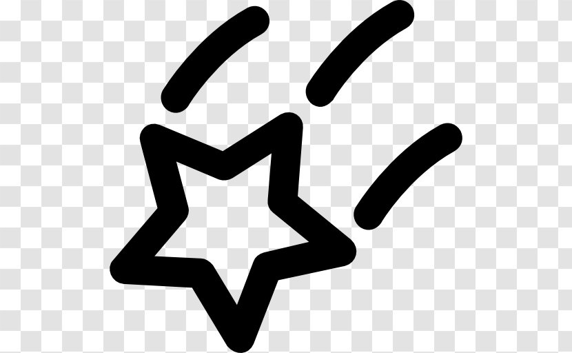 Star Clip Art - Black And White Transparent PNG