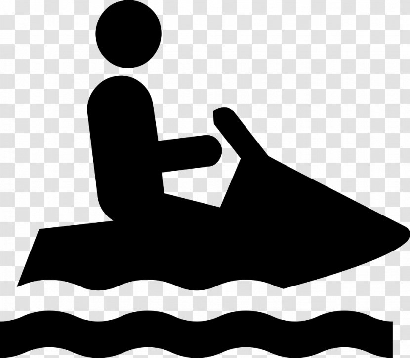 Clip Art Personal Water Craft Jet Ski Vector Graphics - Monochrome - Banner Travel Transparent PNG