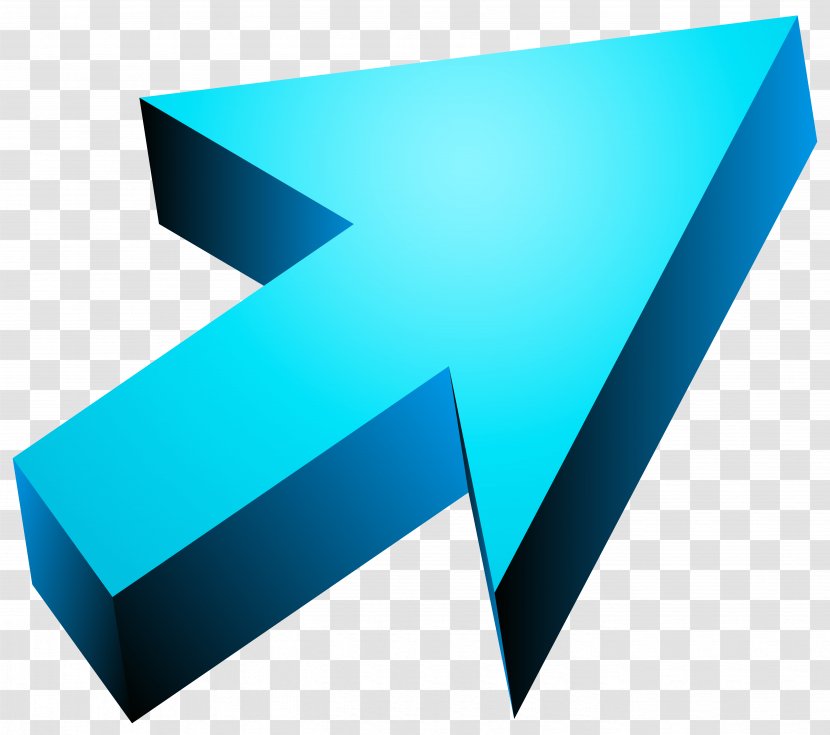 Arrow 3D Computer Graphics Clip Art - Blue Transparent Image Transparent PNG