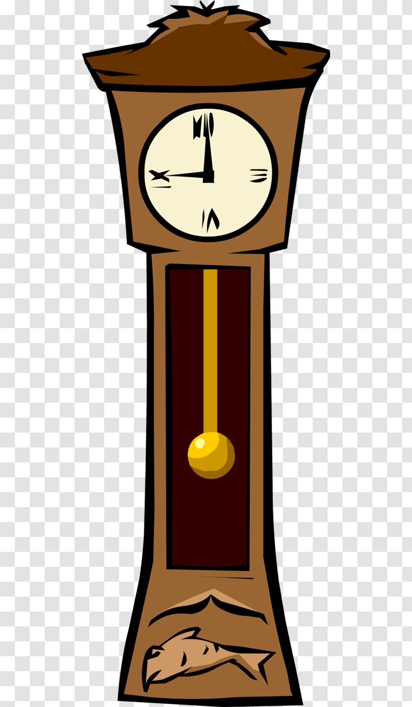 Club Penguin Longcase Clock Clip Art - Pendulum - Cartoon Grandfather Cliparts Transparent PNG