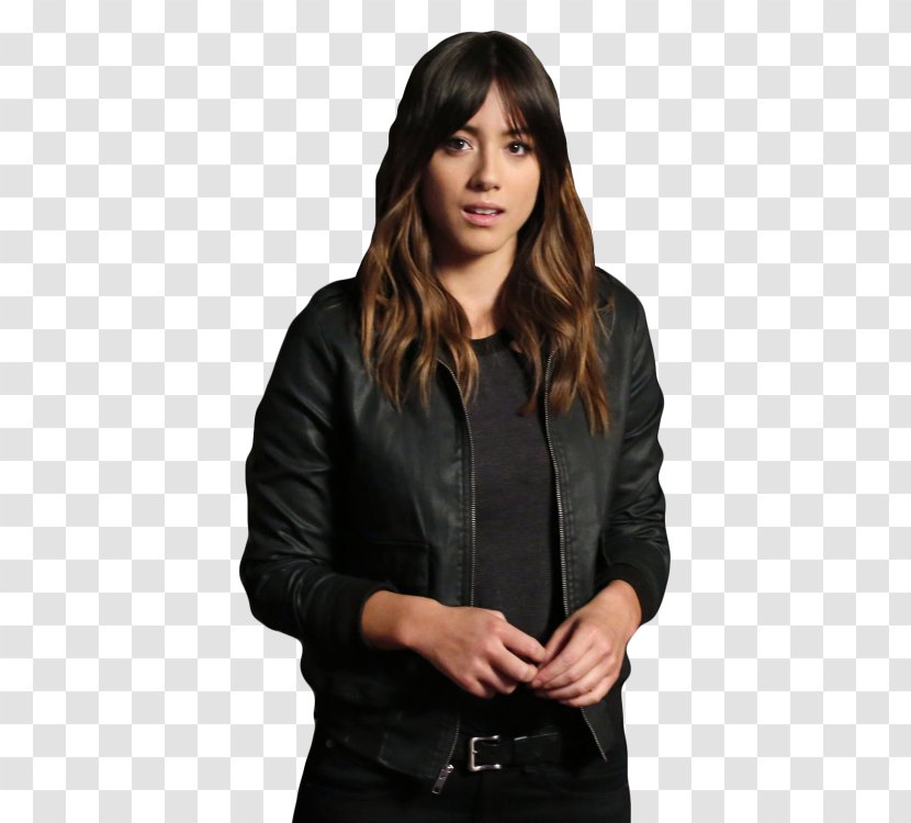 Chloe Bennet Leather Jacket Daisy Johnson Agents Of S.H.I.E.L.D. Phil Coulson - Shield Transparent PNG