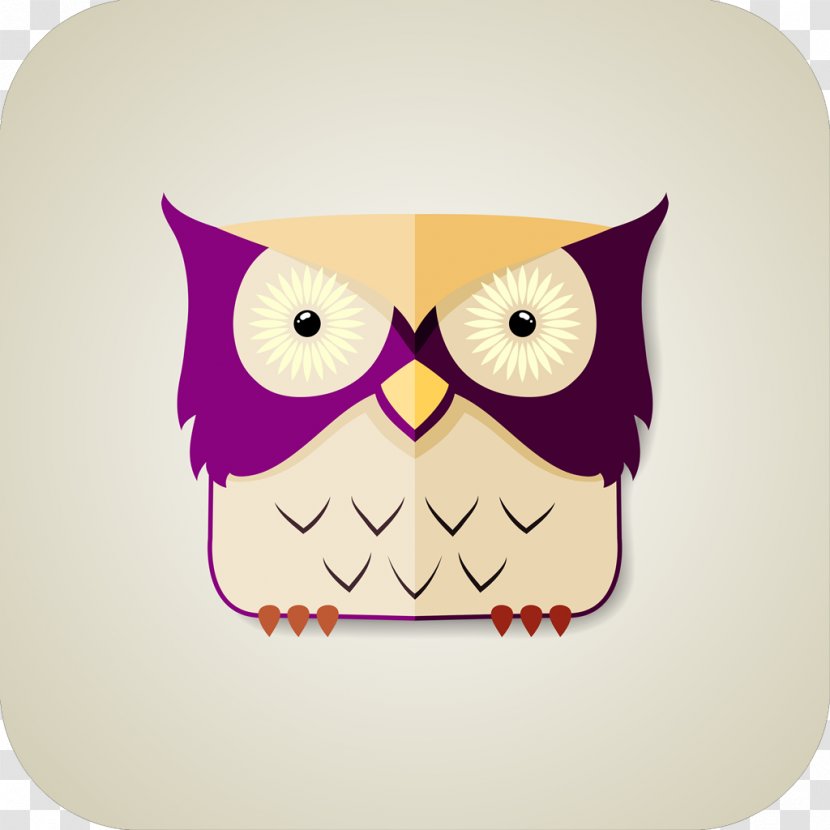 Owl - Purple - Beak Transparent PNG