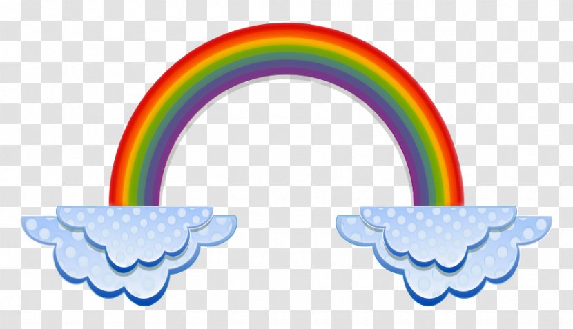 Rainbow Cloud Color Clip Art - Rain - Clouds Clipart Transparent PNG