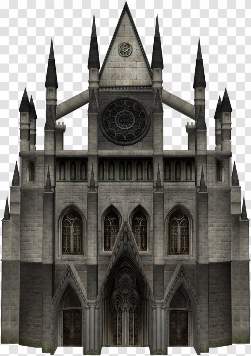 Haunted House Castle Clip Art - Classical Architecture - Cathedral Transparent PNG