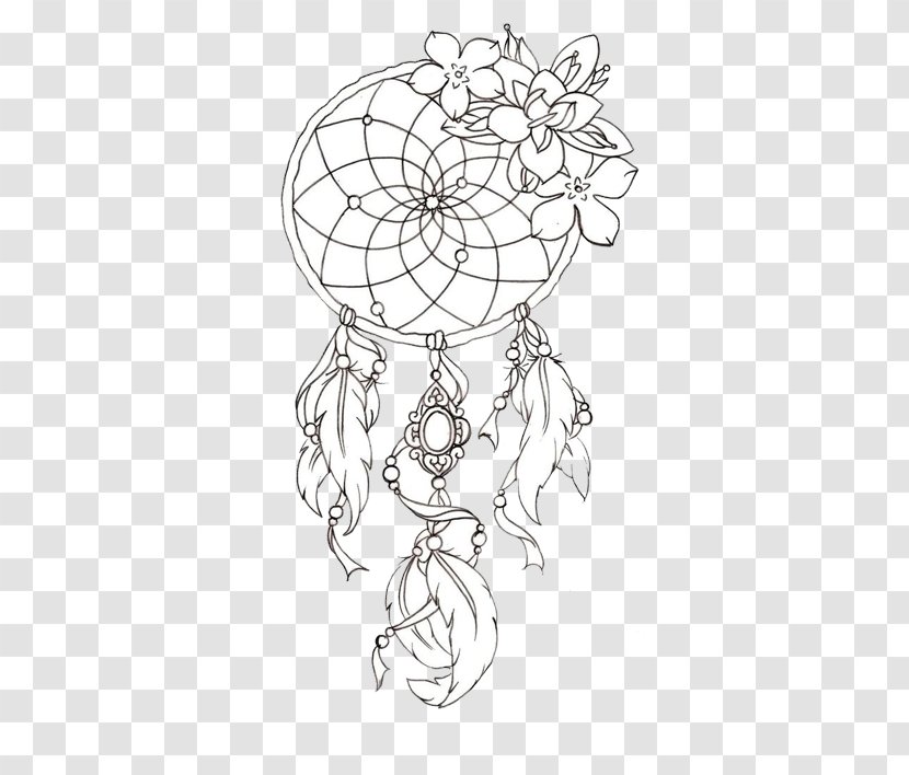 Coloring Book Dreamcatcher Mandala Adult - Meditation - Element Transparent PNG