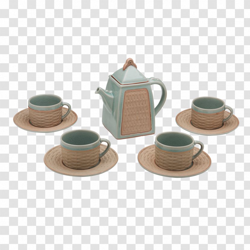 Tableware Teapot Tea Set Saucer Ford - Celadon - Time Transparent PNG