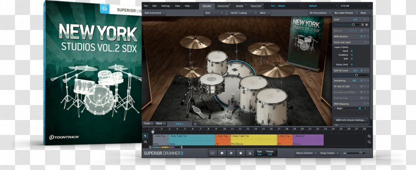 New York Studio Legacy Vol.2 SDX Download Toontrack Superior Drummer 3 Studios Vol. Expansion Pack Volume I - Computer Software - Mic Drop Transparent PNG
