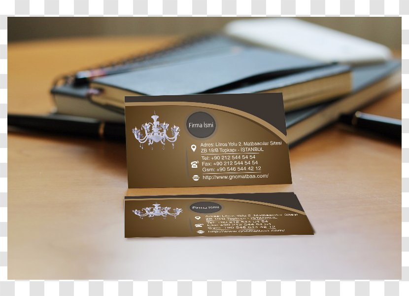 Visiting Card Business Cards Corporate Identity Brand Advertising - Mockup - Design Transparent PNG