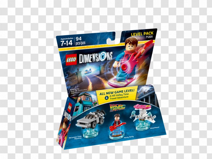 Lego Dimensions Marty McFly Dr. Emmett Brown Back To The Future - Video Game Transparent PNG