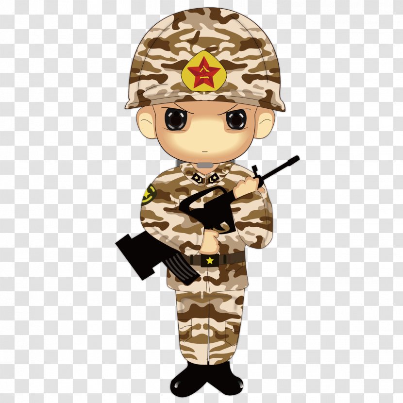 Cartoon Soldier - Cute Brother Transparent PNG