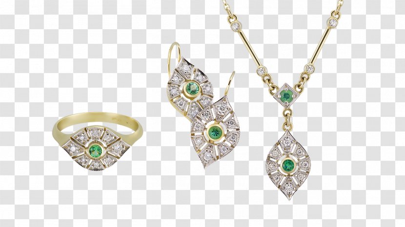 Earring Emerald Jewellery Gemstone - Gold - Pendant Transparent PNG