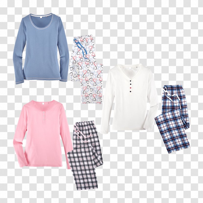 Blouse T-shirt Aldi Pajamas Flannel - Clothing Transparent PNG