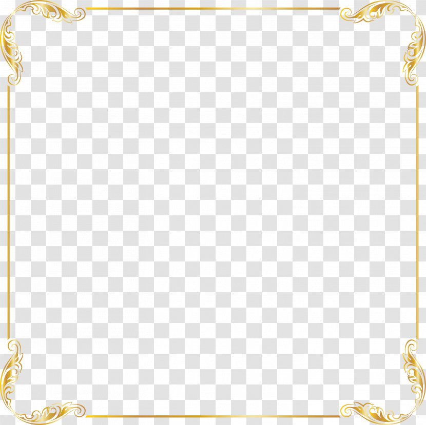 Euclidean Vector Circle Quadrilateral - Gold - Golden Border Transparent PNG