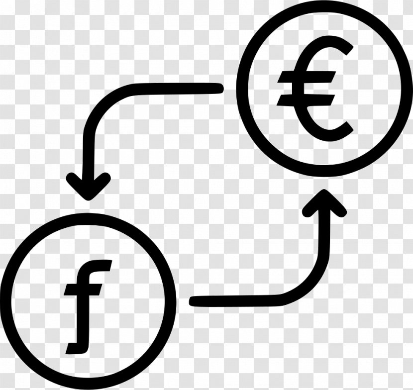 Exchange Rate Currency Symbol Pound Sterling Euro - Line Art - Banknote Transparent PNG