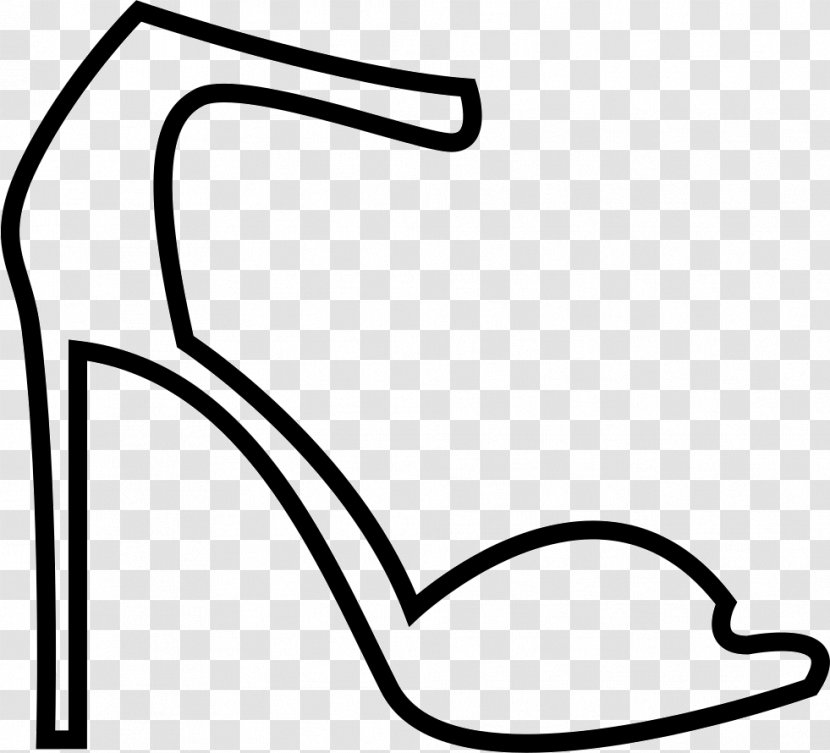 High-heeled Shoe Clip Art - Line - Sandal Transparent PNG