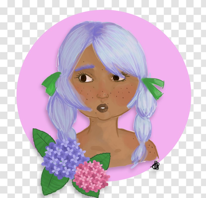 Lavender Lilac Violet Fairy Mermaid - Hydrangea Transparent PNG