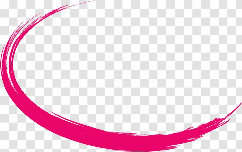 Arc Clip Art - Magenta - Curved Outline Pen Creative Transparent PNG