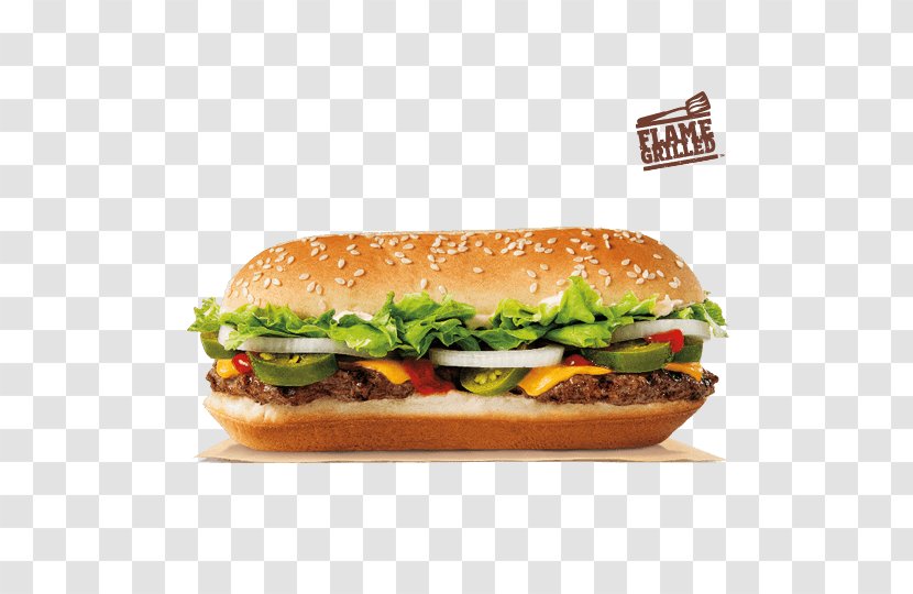 Burger King Cheeseburger Whopper Hamburger Chile Con Queso - Fast Food Transparent PNG