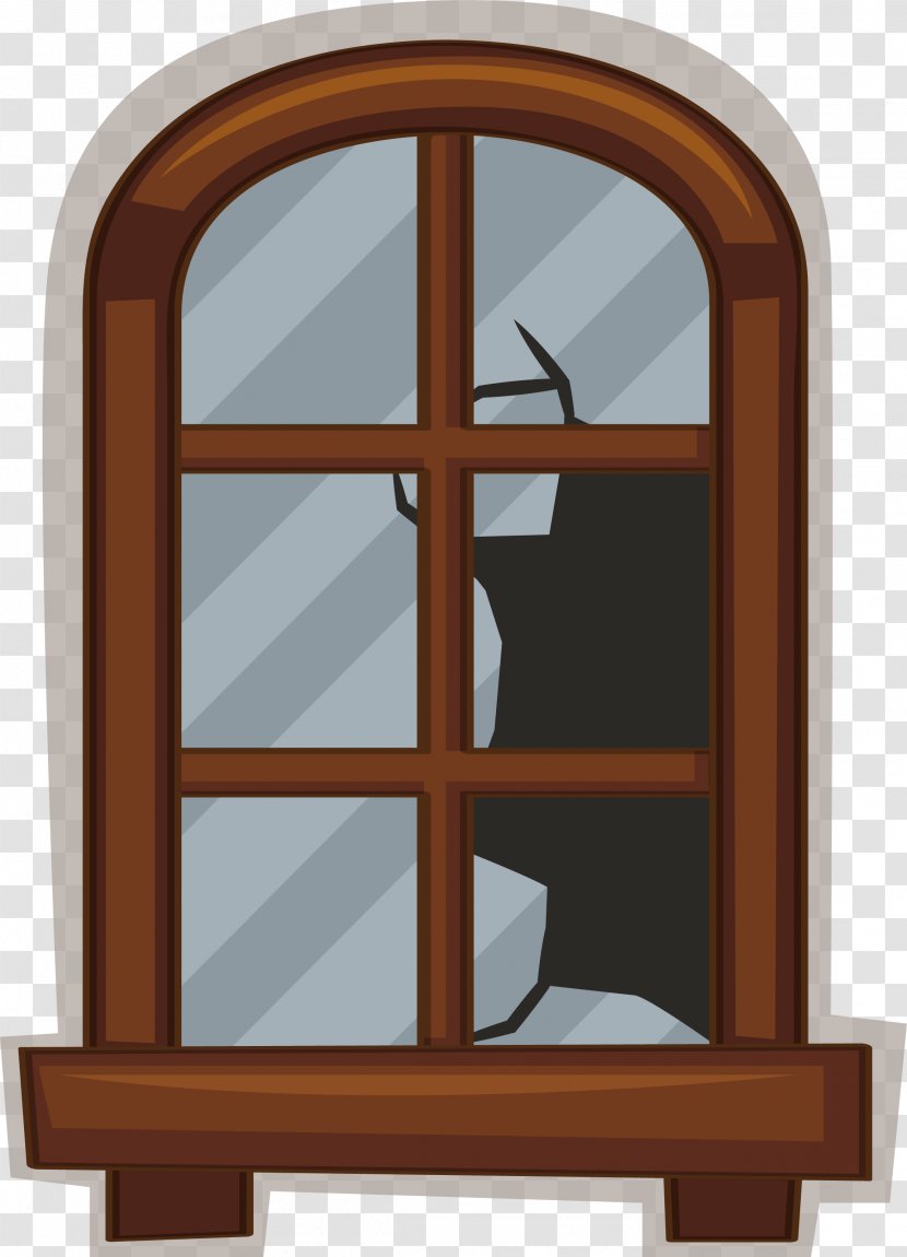 Euclidean Vector Window Glass - Wood - Broken Windows Transparent PNG