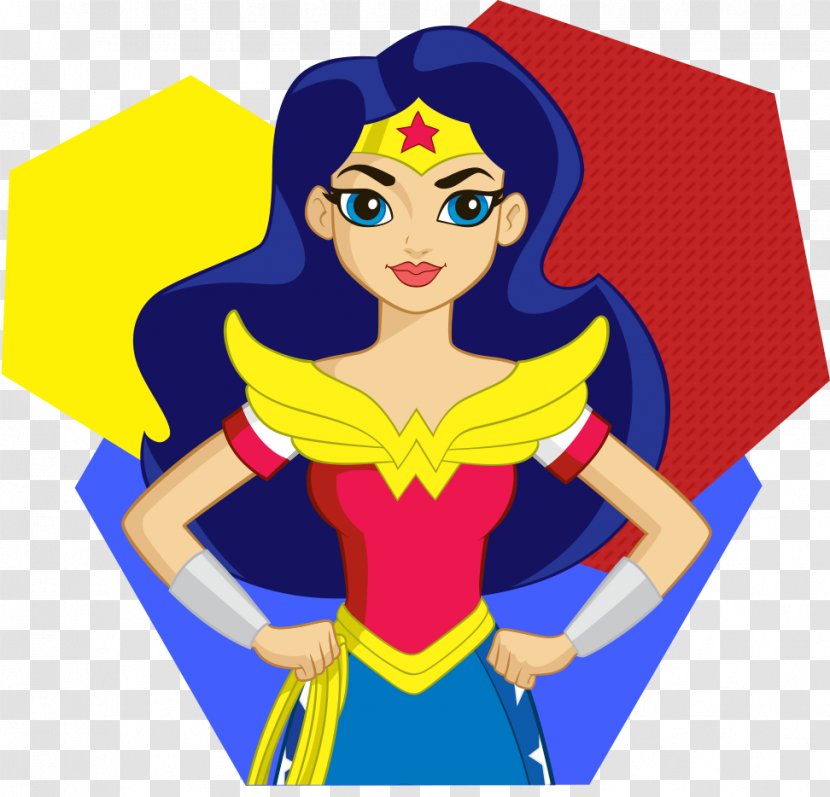 DC Super Hero Girls Diana Prince Supergirl Batgirl Harley Quinn - Blue Transparent PNG
