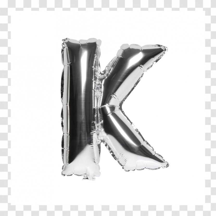 Silver Toy Balloon Inflatable Letter Transparent PNG