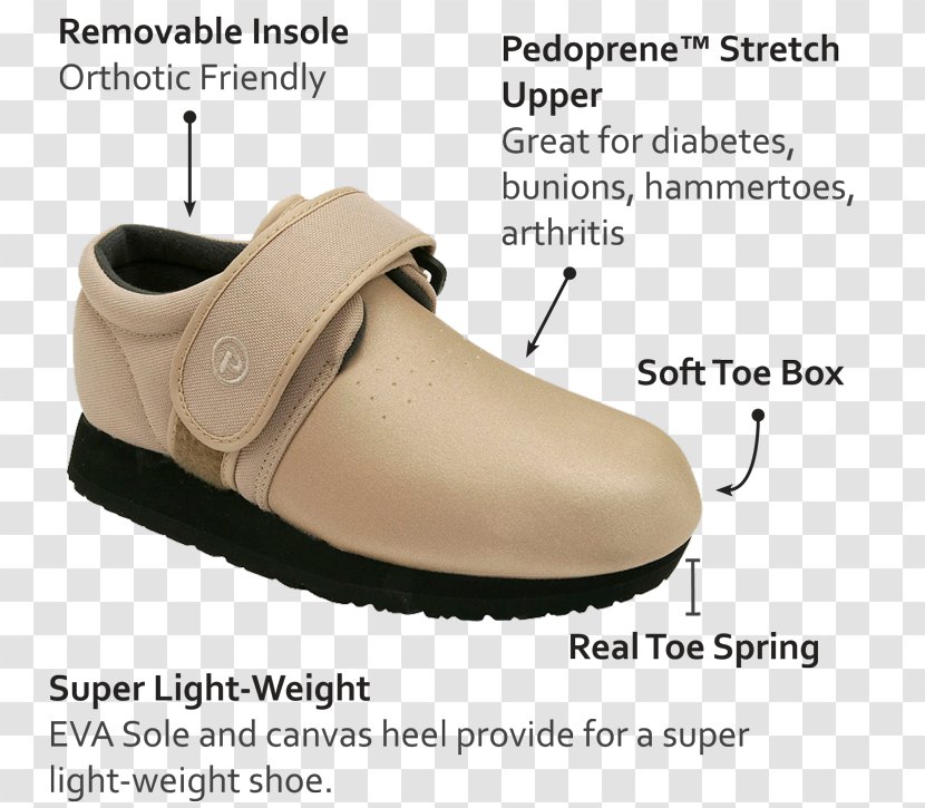 Slipper Diabetic Shoe Diabetes Mellitus Orthotics - Zapatos Con Alzas - Boot Transparent PNG