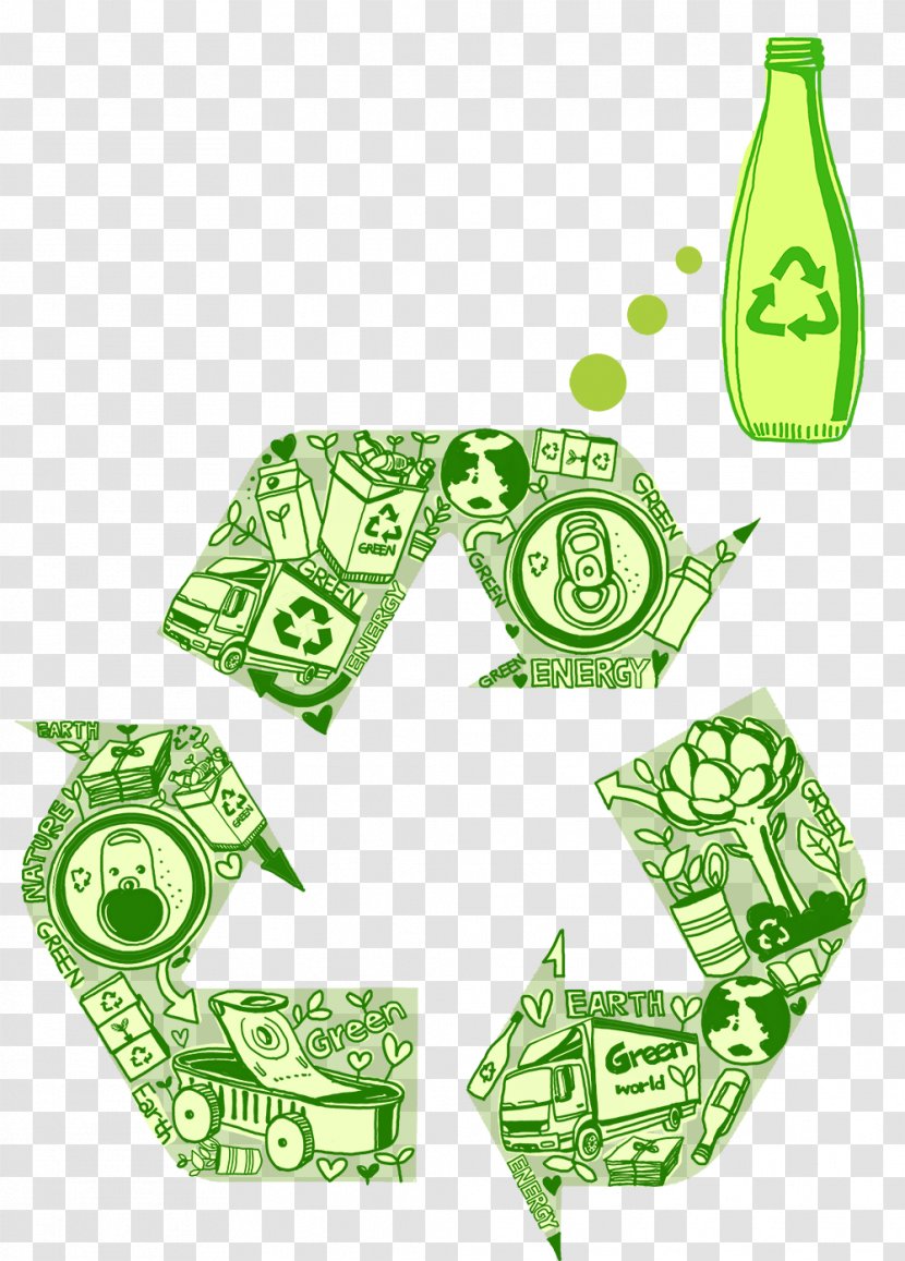 Recycling Symbol Green Material - Creative Flag Transparent PNG