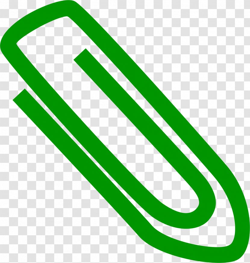 Paper Clip Art - Green Transparent PNG