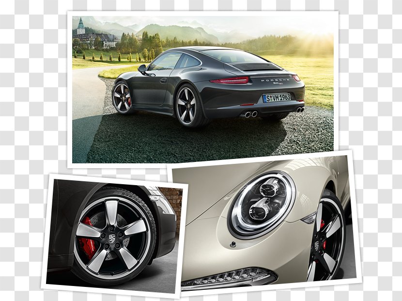 Porsche 911 Alloy Wheel Sports Car - Brand Transparent PNG