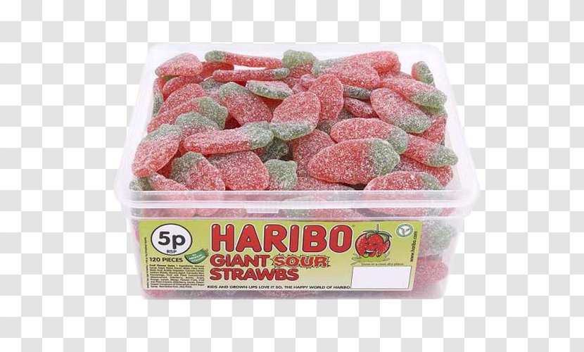 Gummi Candy Chewing Gum Haribo Strawberry - Gelatin Transparent PNG
