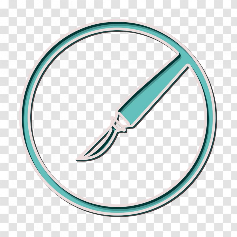 Cut Icon Incision Knife - Turquoise - Aqua Transparent PNG