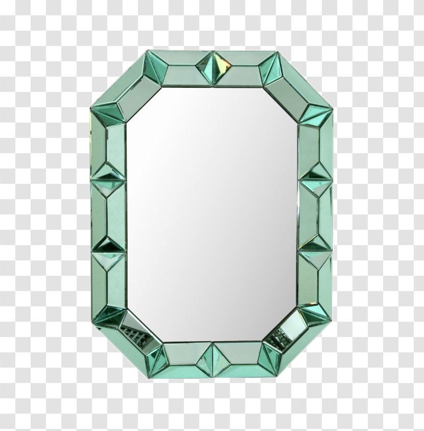Mirror Image Green Color Wall Transparent PNG
