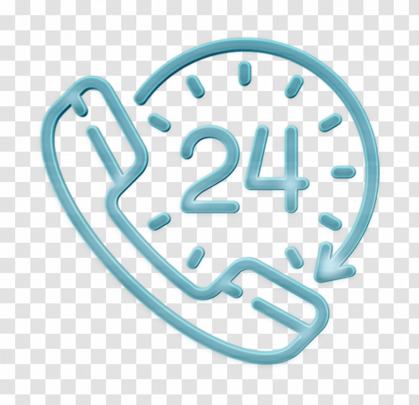 24 Hours Icon Help Icon Ecommerce Icon Transparent PNG