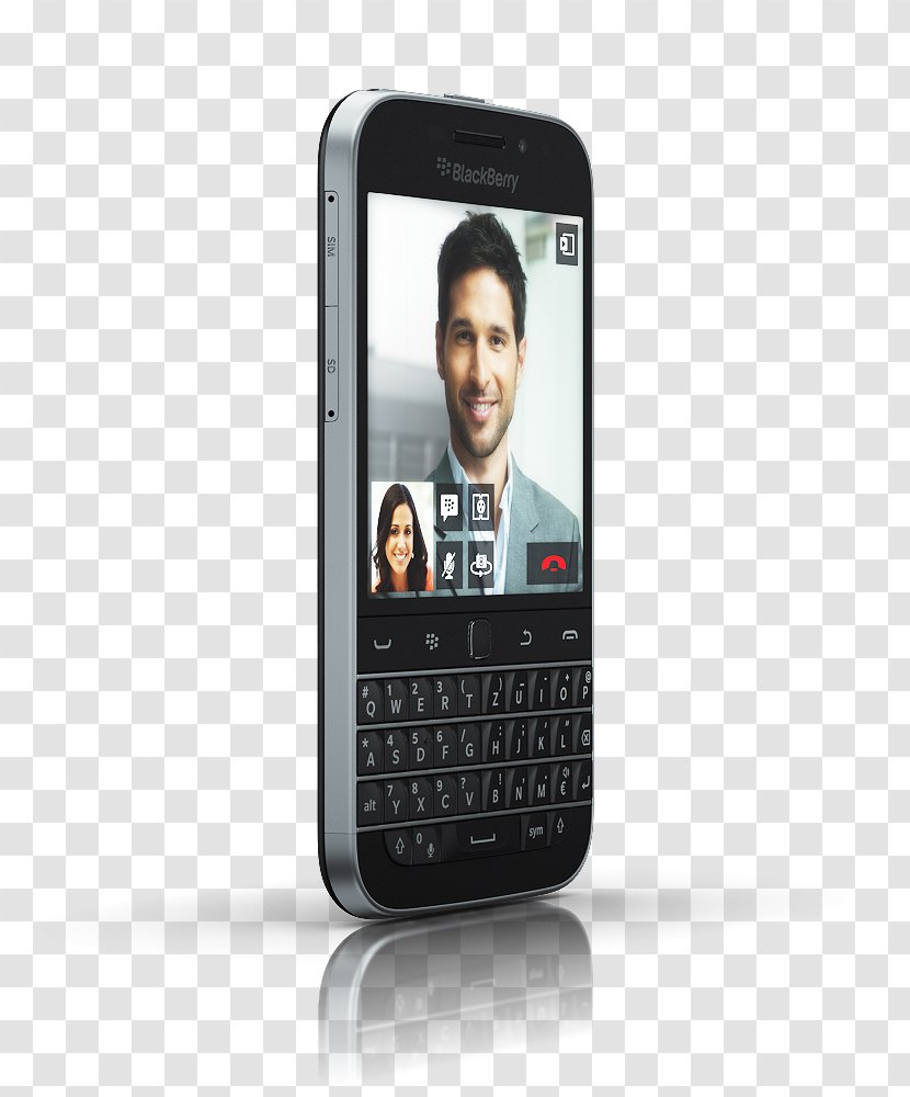 Feature Phone Smartphone BlackBerry Classic Bold 9900 Passport - Mobile Device Transparent PNG